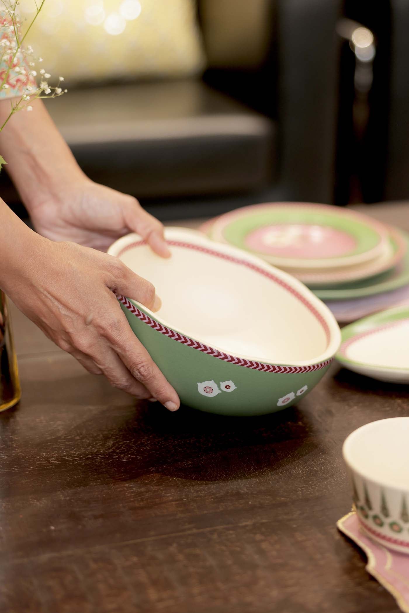 Mughal Garden Serving Bowl