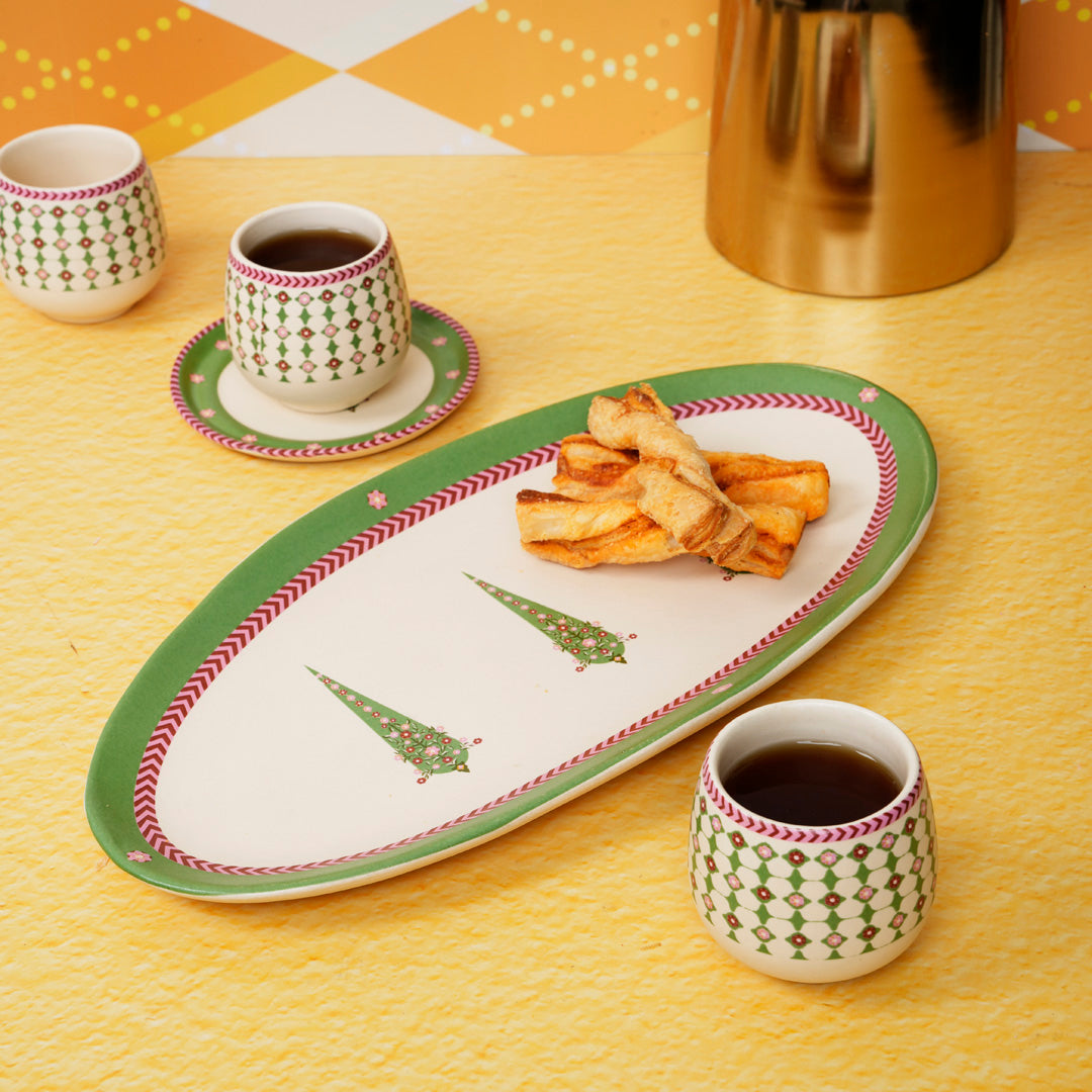 Mughal Garden Oval Platter