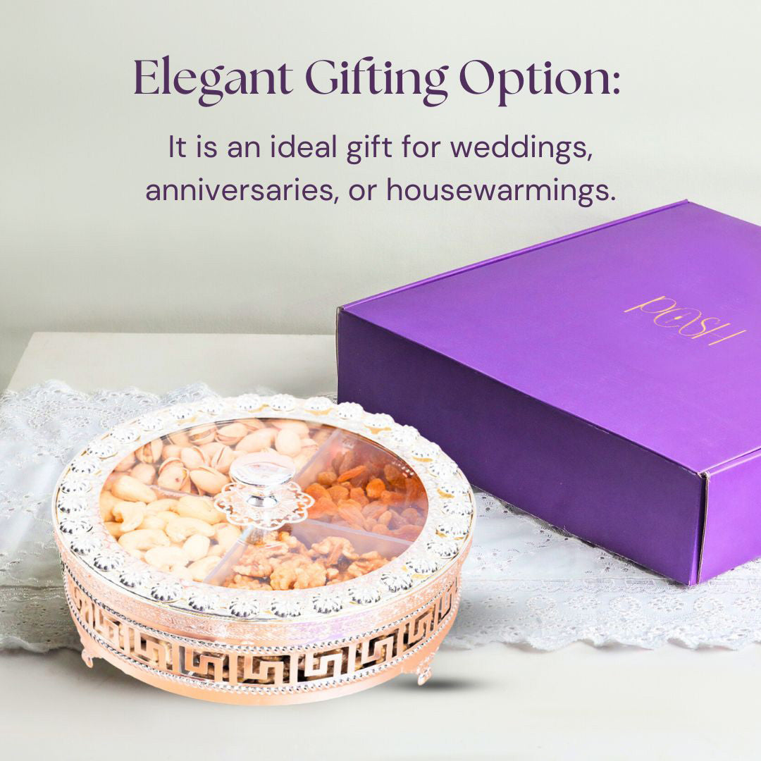 German Silver Dry Fruit Box