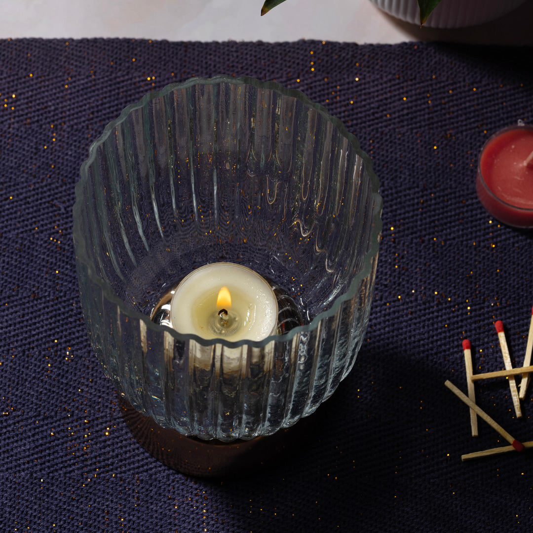 Kumudini Glass Votive (L)