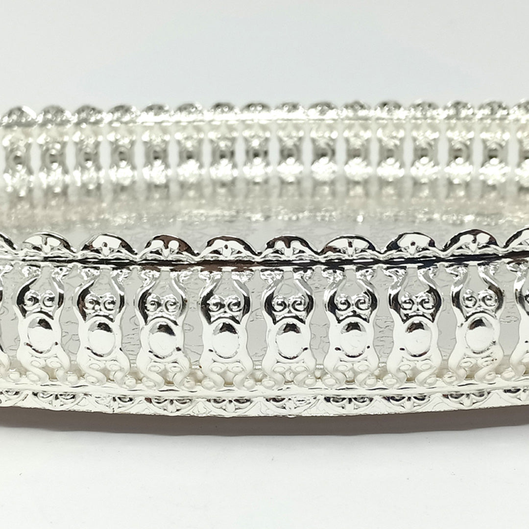German Silver Oval Tray