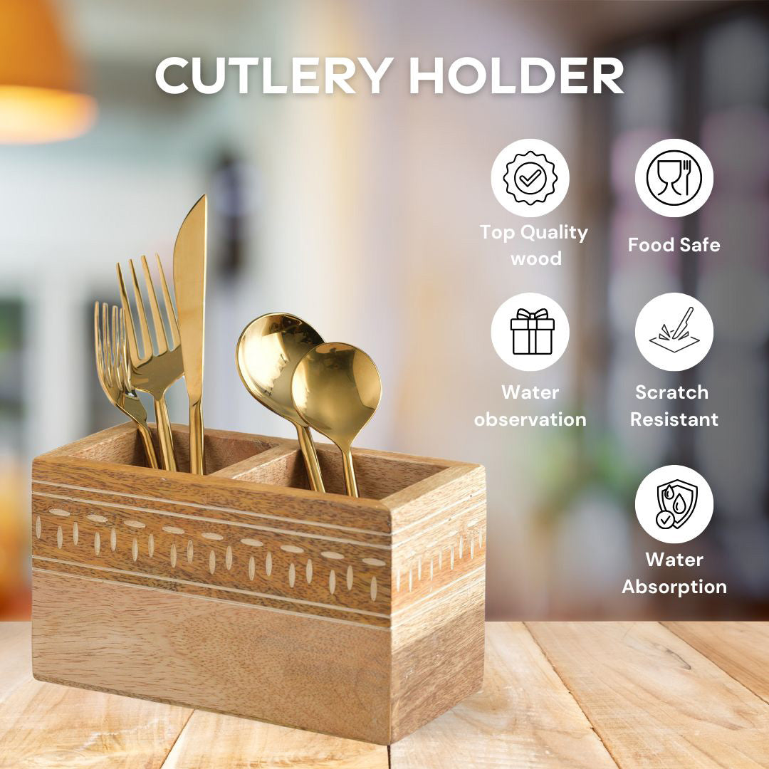 Whitewash Cutlery Holder