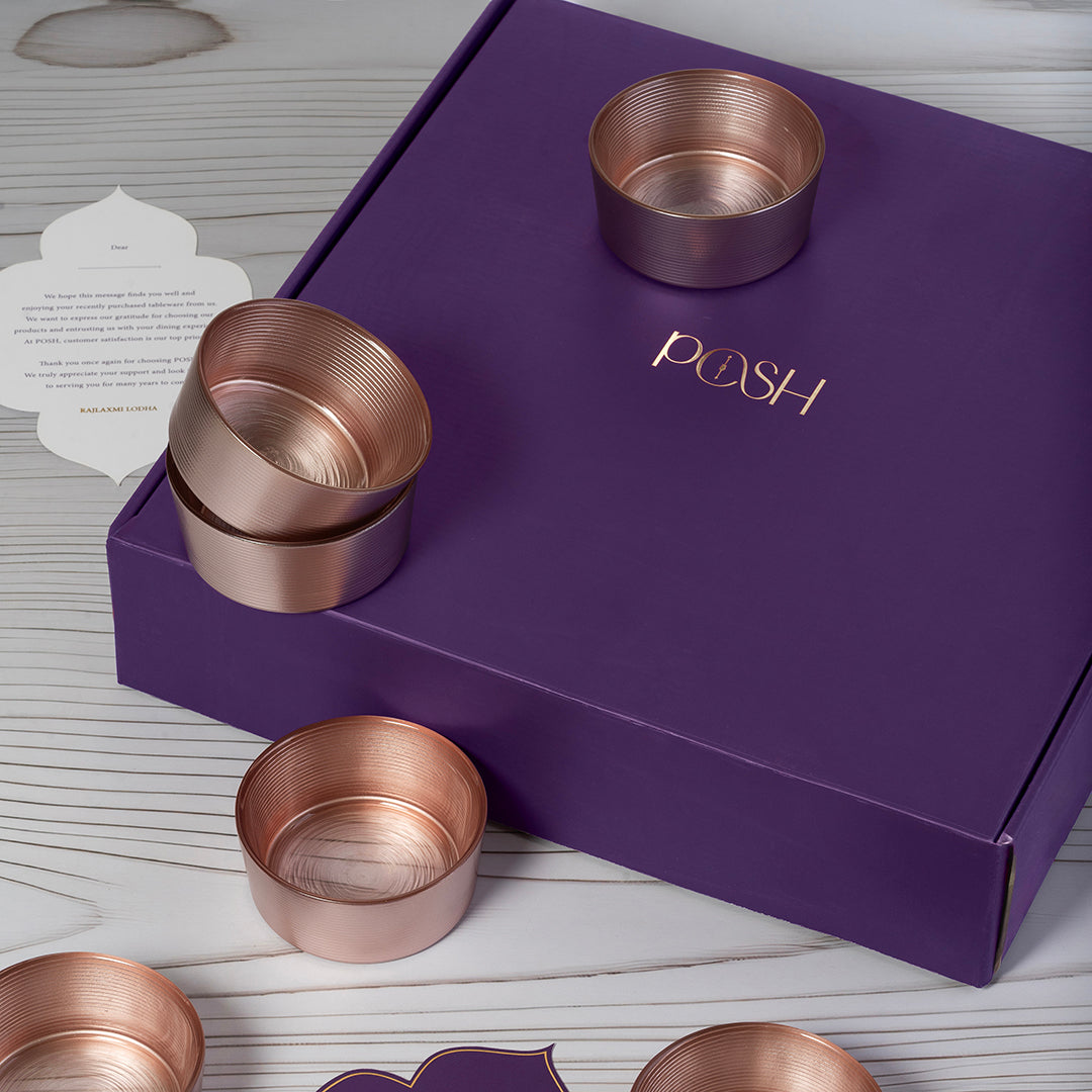 Classic Bowl ( Purple) Set Of 6 - Gifting