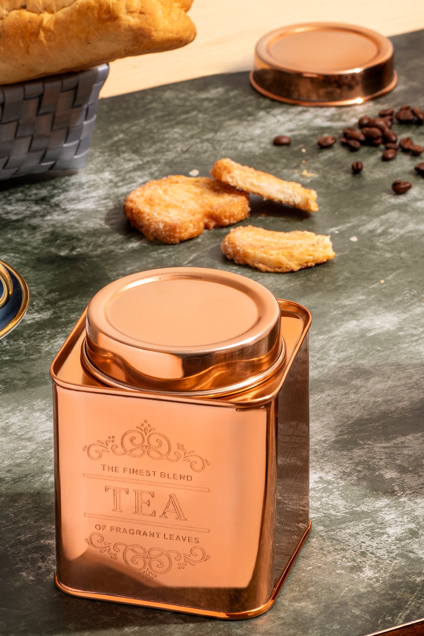 Copper Divine Storage Jars (Set Of 3)