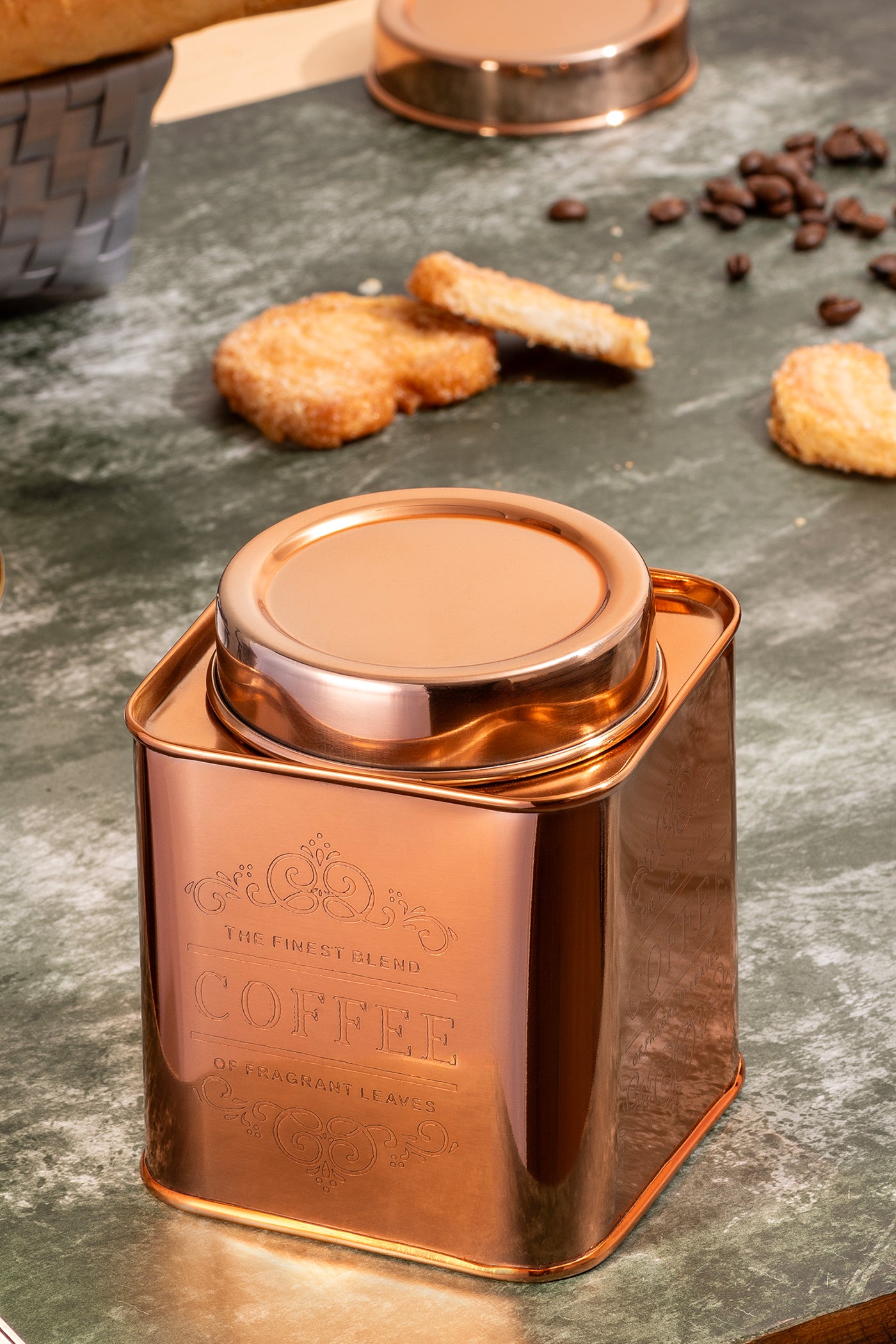 Copper Divine Storage Jars (Set Of 3)