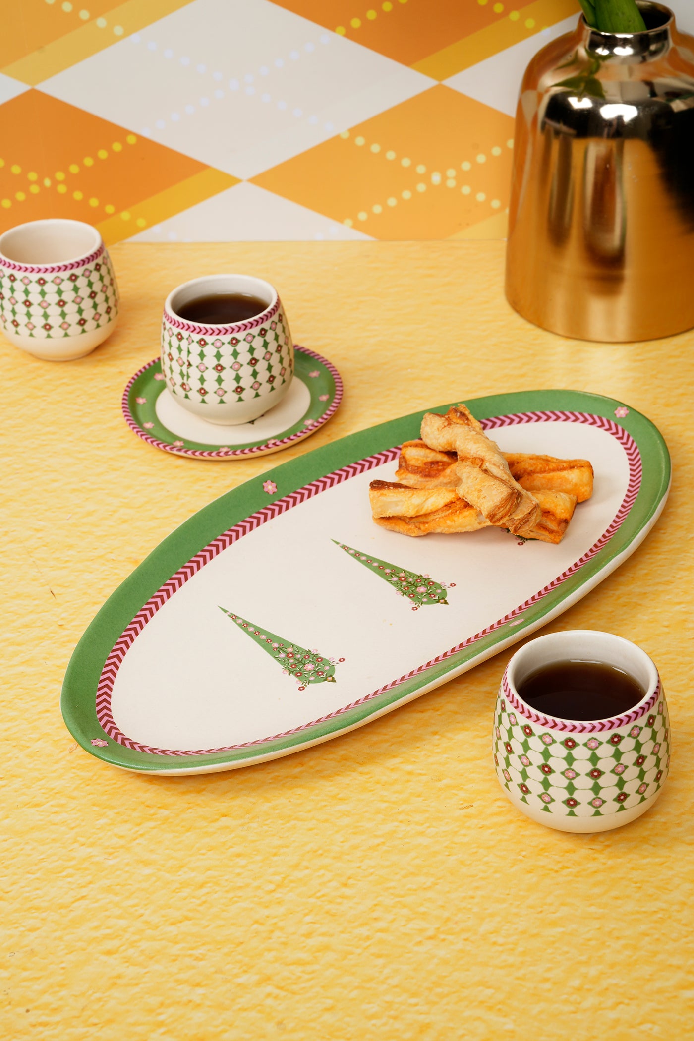 Mughal Garden Oval Platter