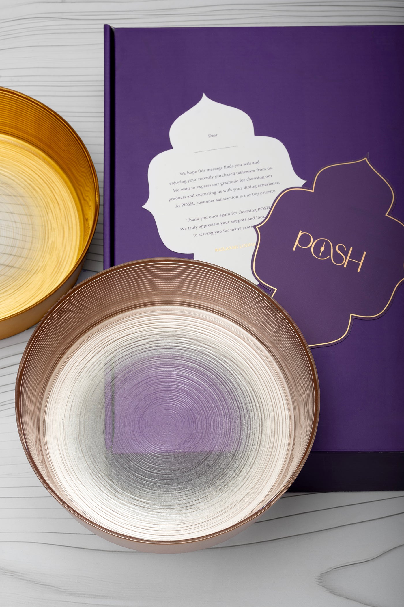 Rakhsha Bandhan Gift Hamper Classic Serving Bowl
( purple)
