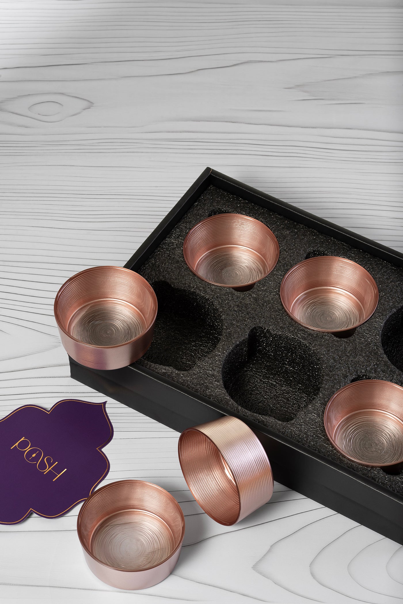 Rakhsha Bandhan Gift Hamper Classic Serving Glass Bowls Set Of 6
Purple