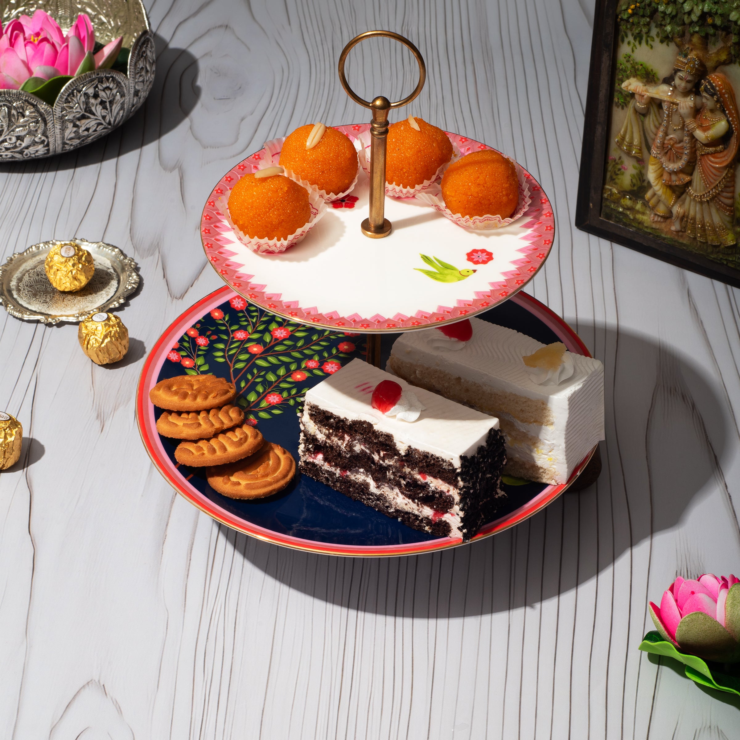 Mausam 2 Tier Cakestand - Gifting