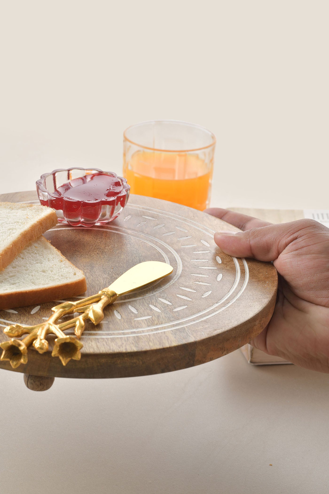 White wash Cheese Board Riser