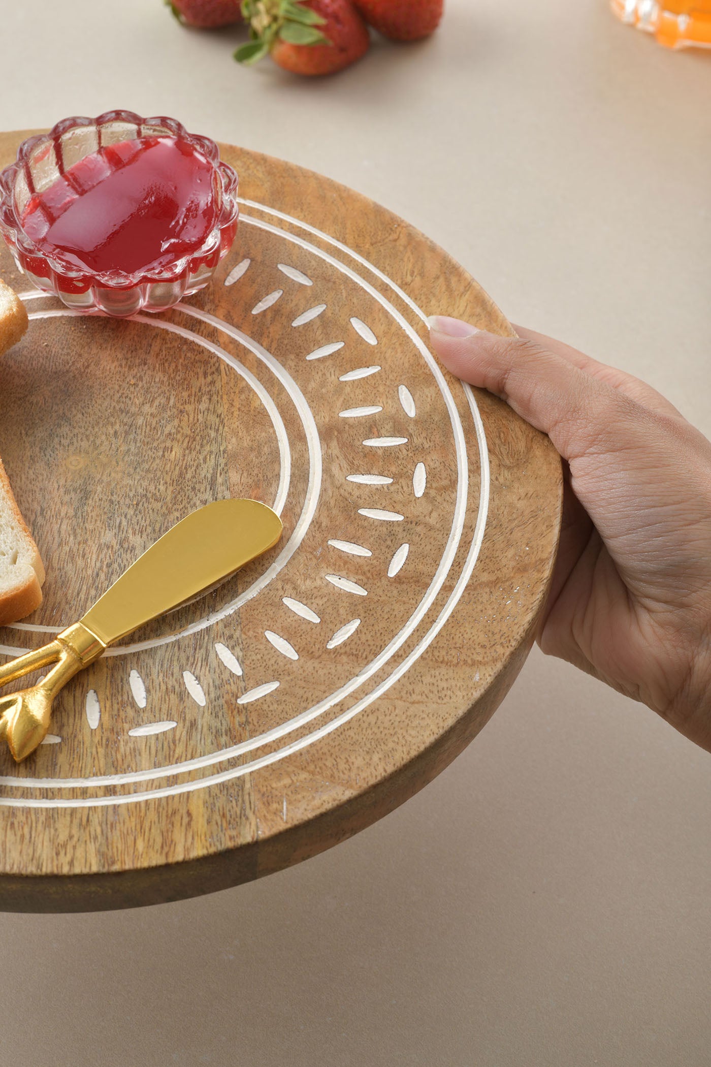White wash Cheese Board Riser