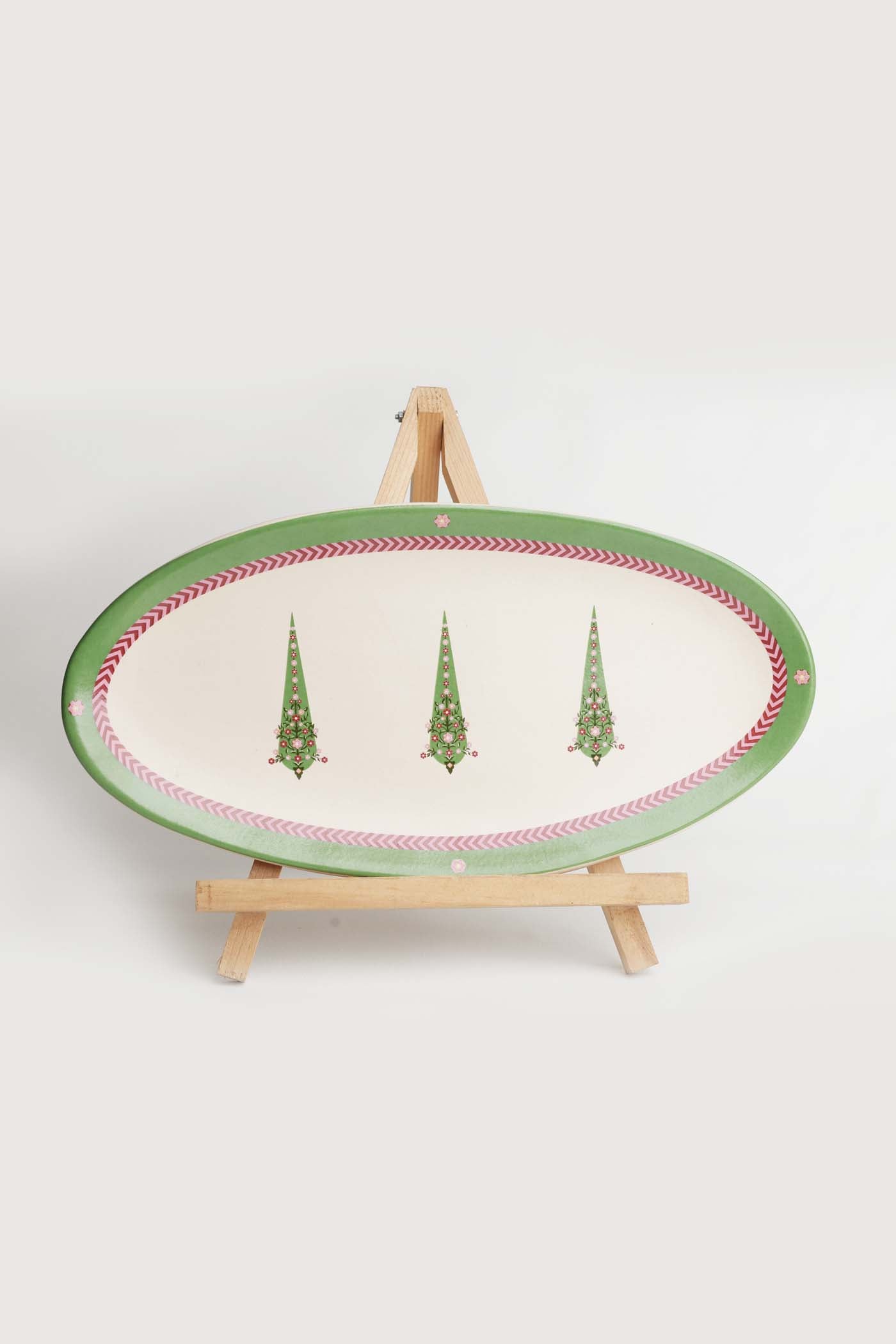 Rakhsha Bandhan Gift Hamper Mughal Garden Oval Platter