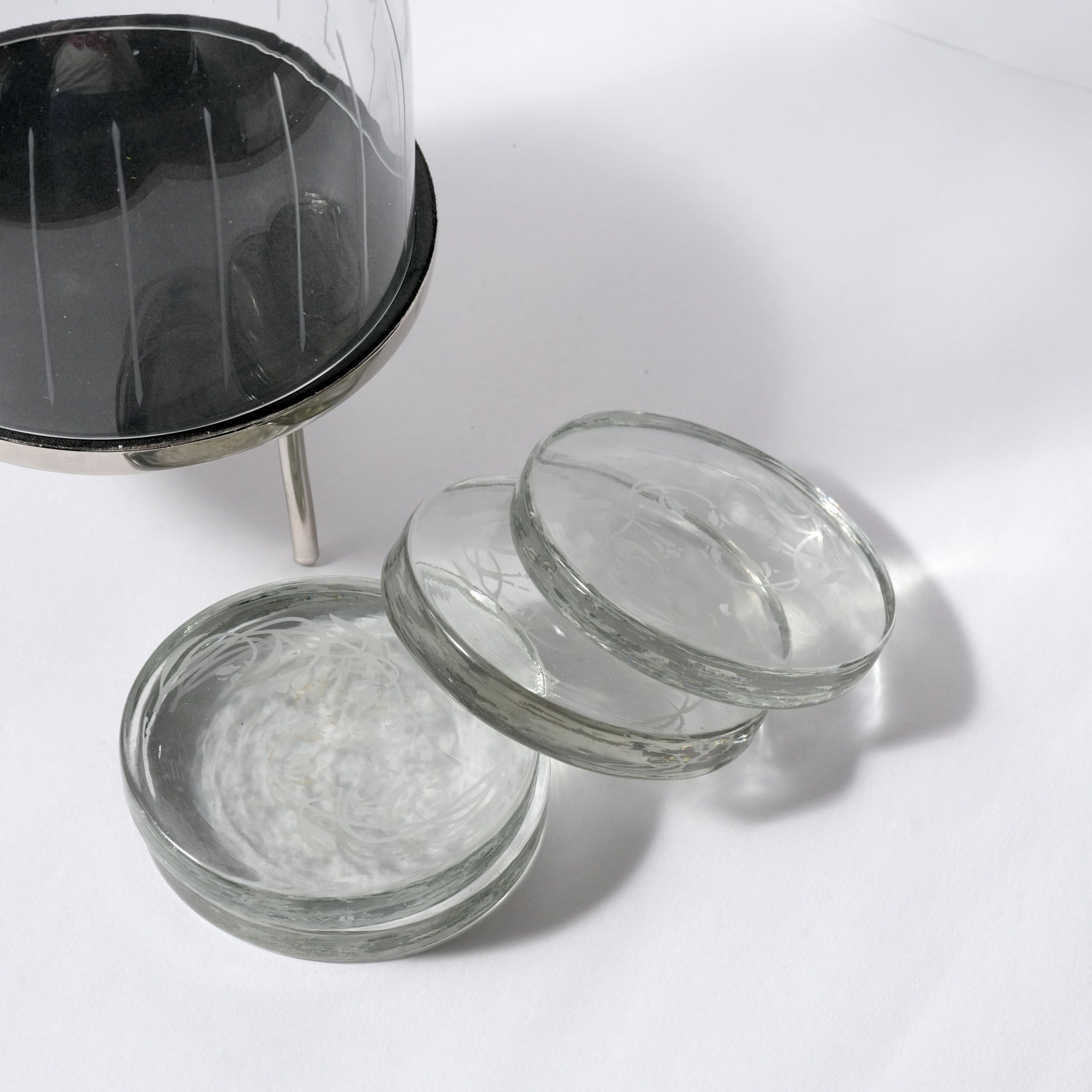 Tulip Coaster Holder with 4 Coasters