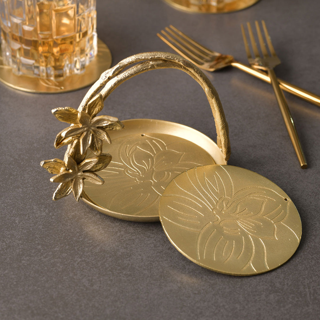 Kumudini  Coaster holder (4 Coasters)