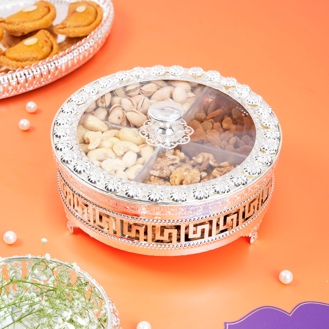 German Silver Dry Fruit Box