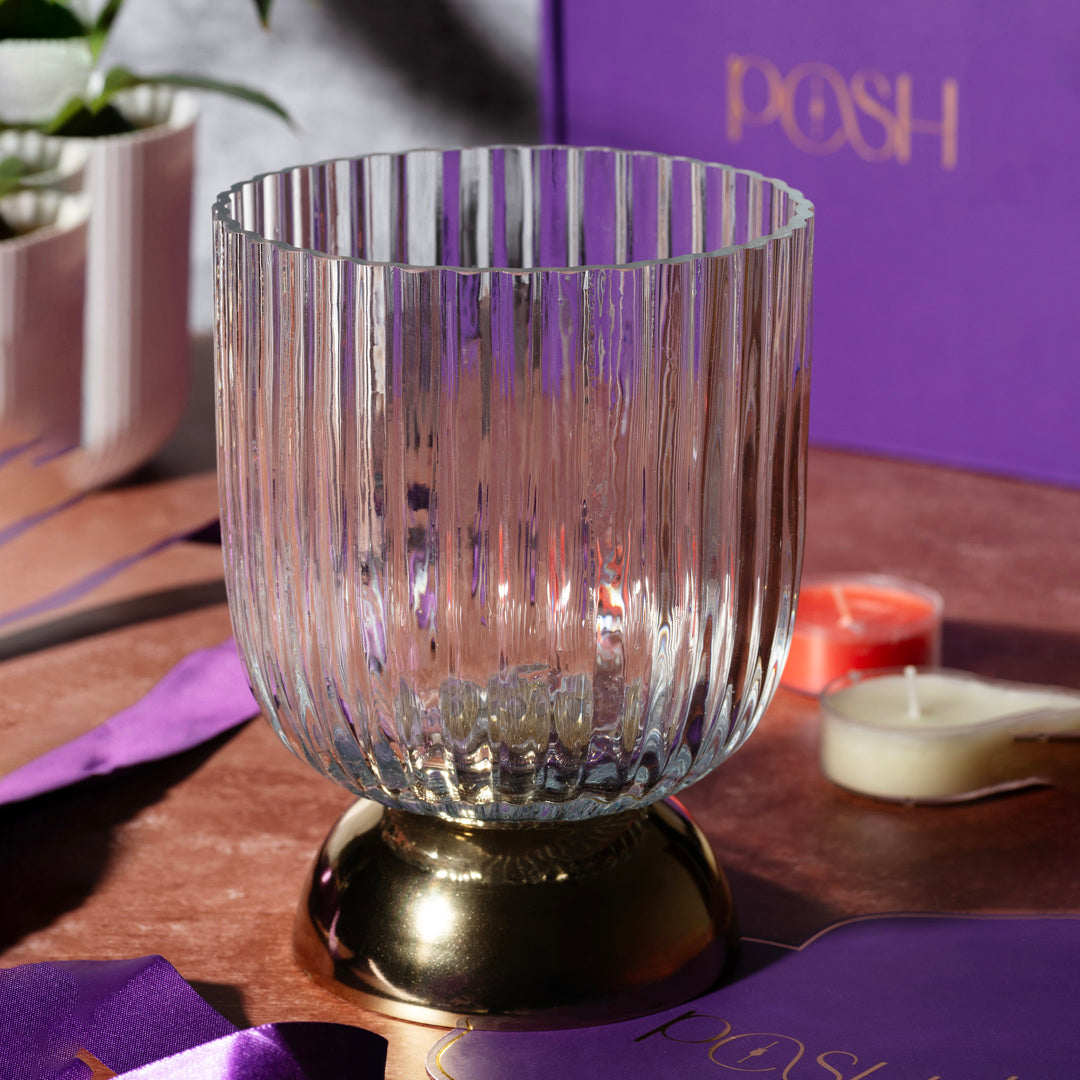 Kumudini Glass Votive (L)