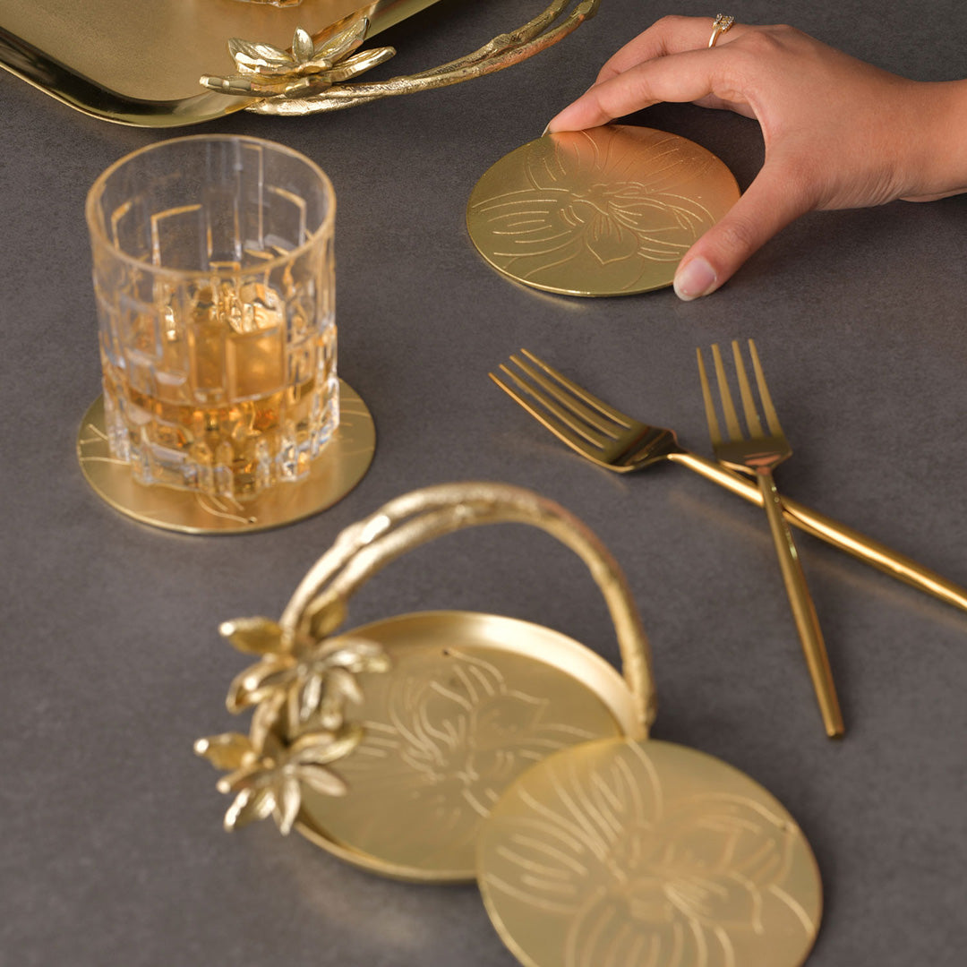 Kumudini  Coaster holder (4 Coasters)