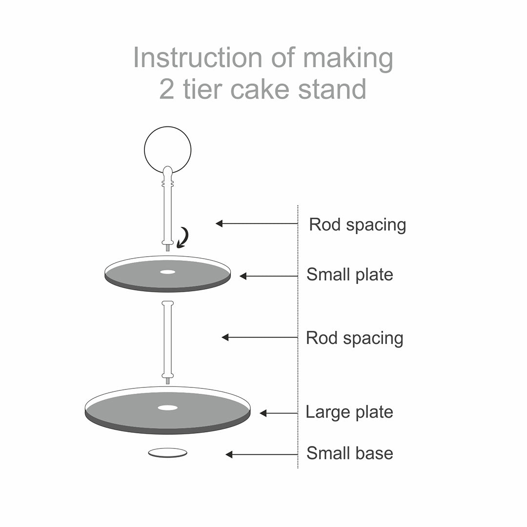 Classic 2 tier Cake Stand
