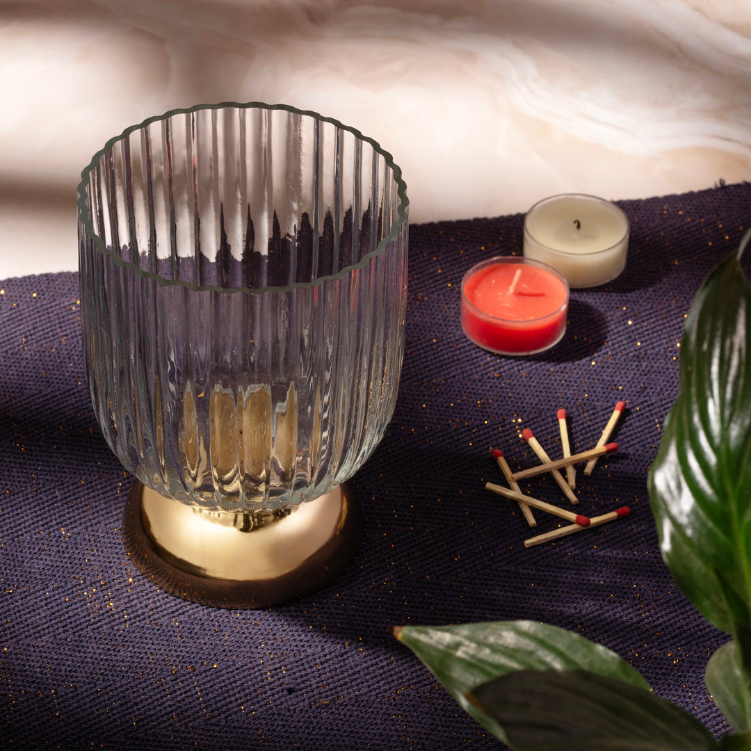 Kumudini Glass Votive (L)
