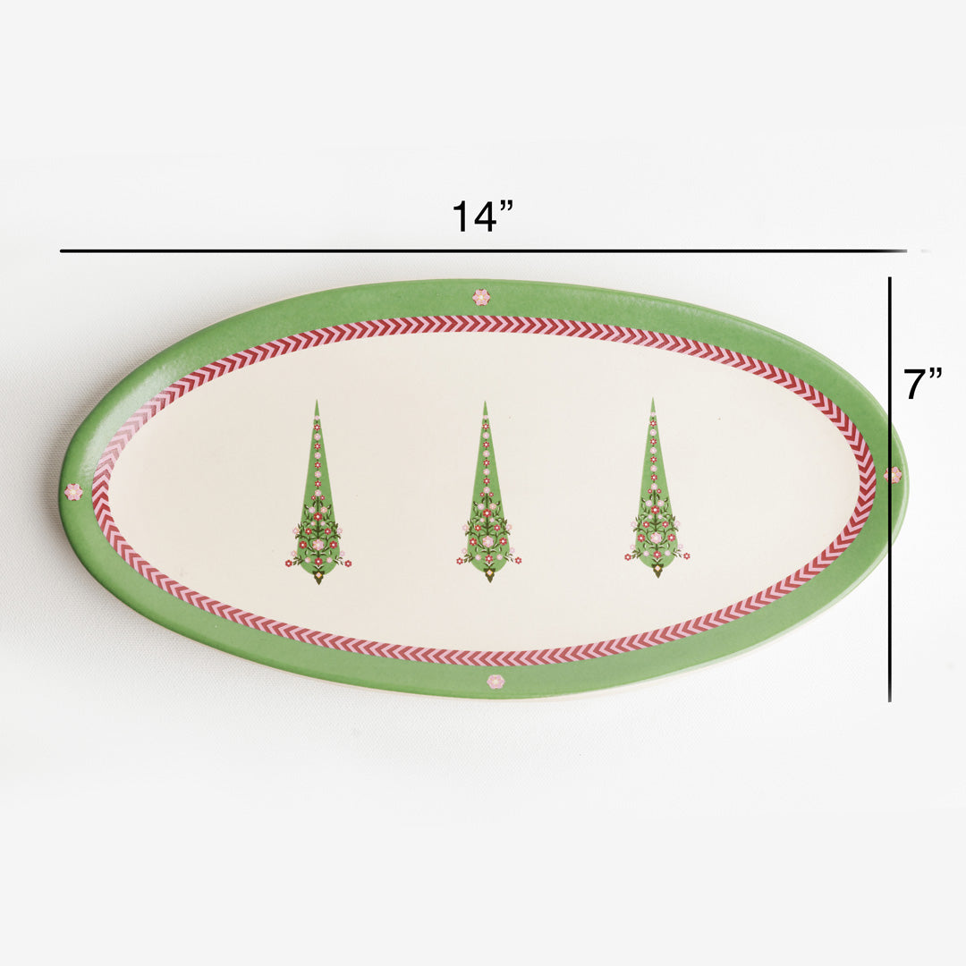 Mughal Garden Oval Platter