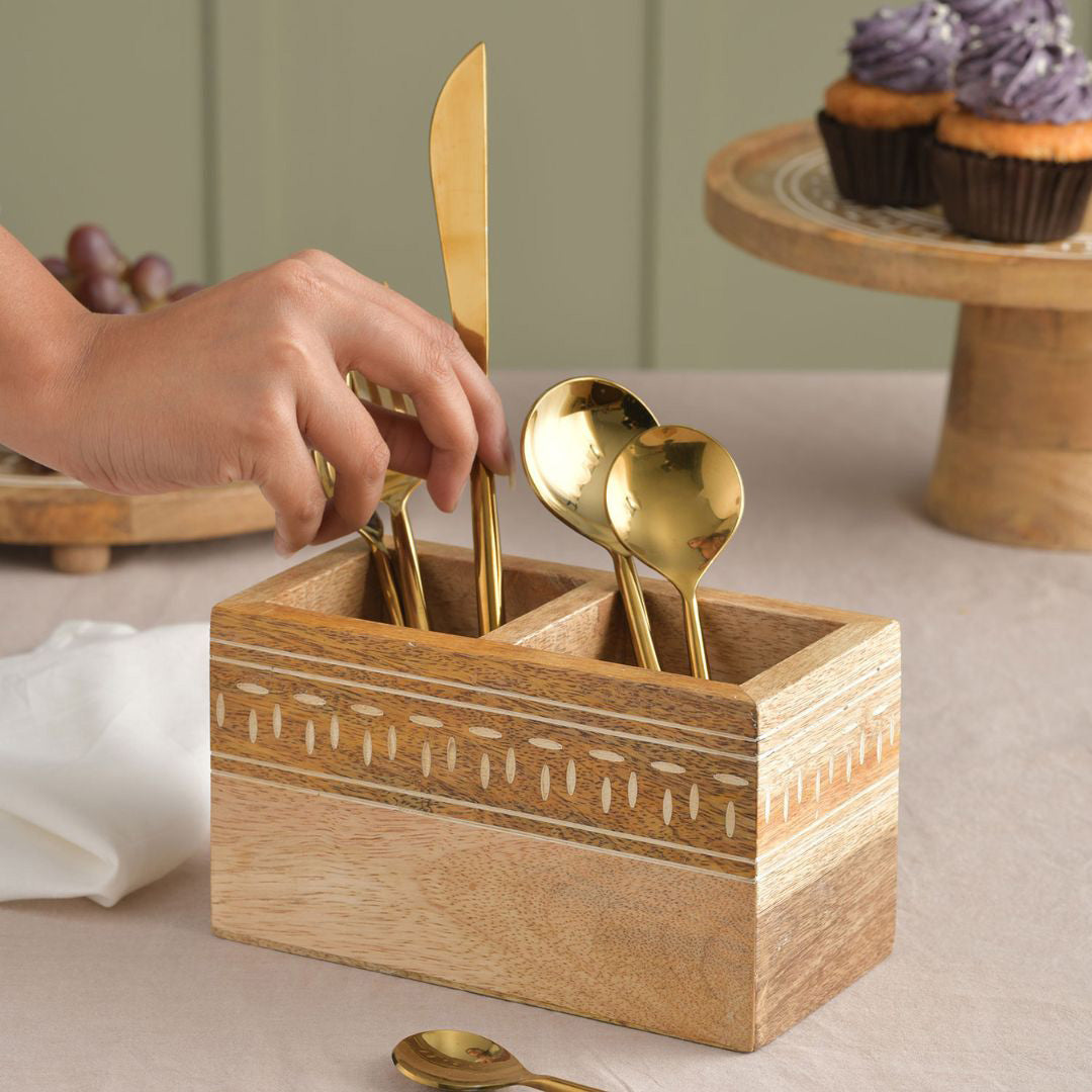 Whitewash Cutlery Holder