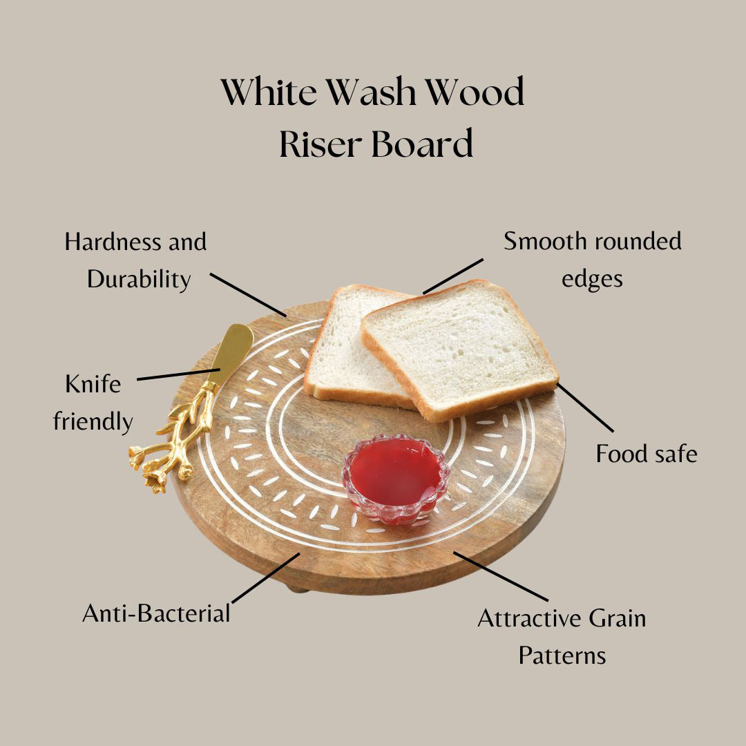White wash Cheese Board Riser