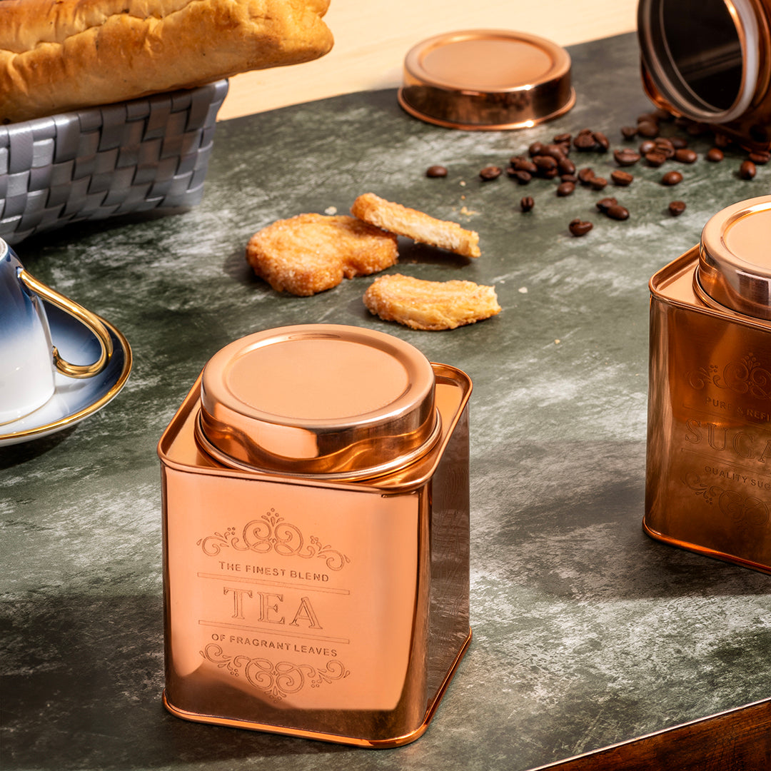 Copper Divine Storage Jars (Set Of 3)