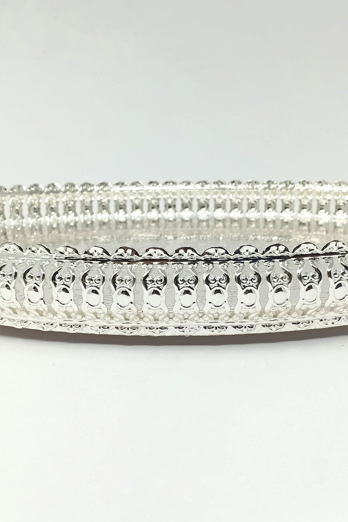 German Silver Oval Tray