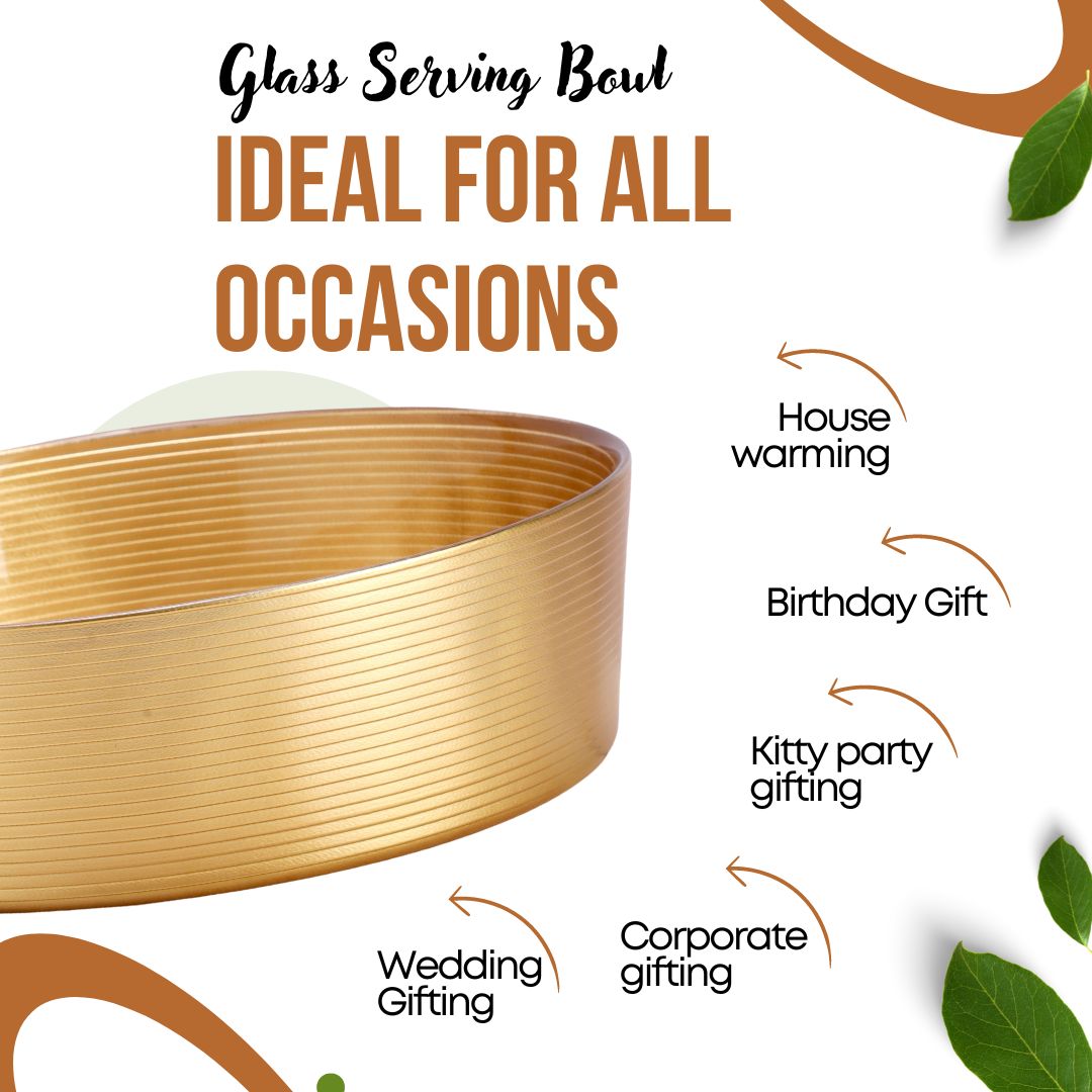 Classic Serving Bowl ( Gold )
