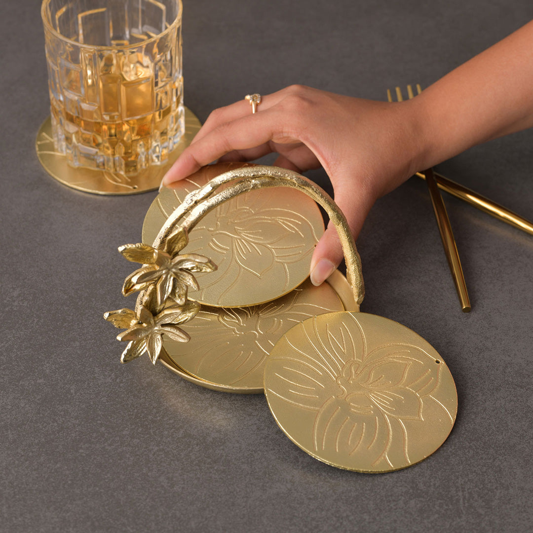 Kumudini  Coaster holder (4 Coasters)