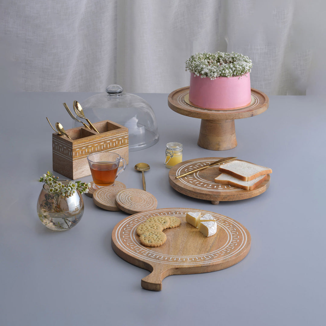 Whitewash Coaster Set of 6