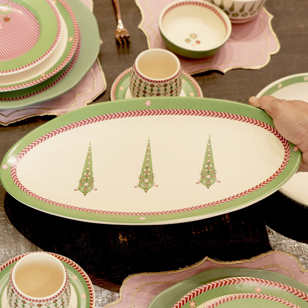 Mughal Garden Oval Platter