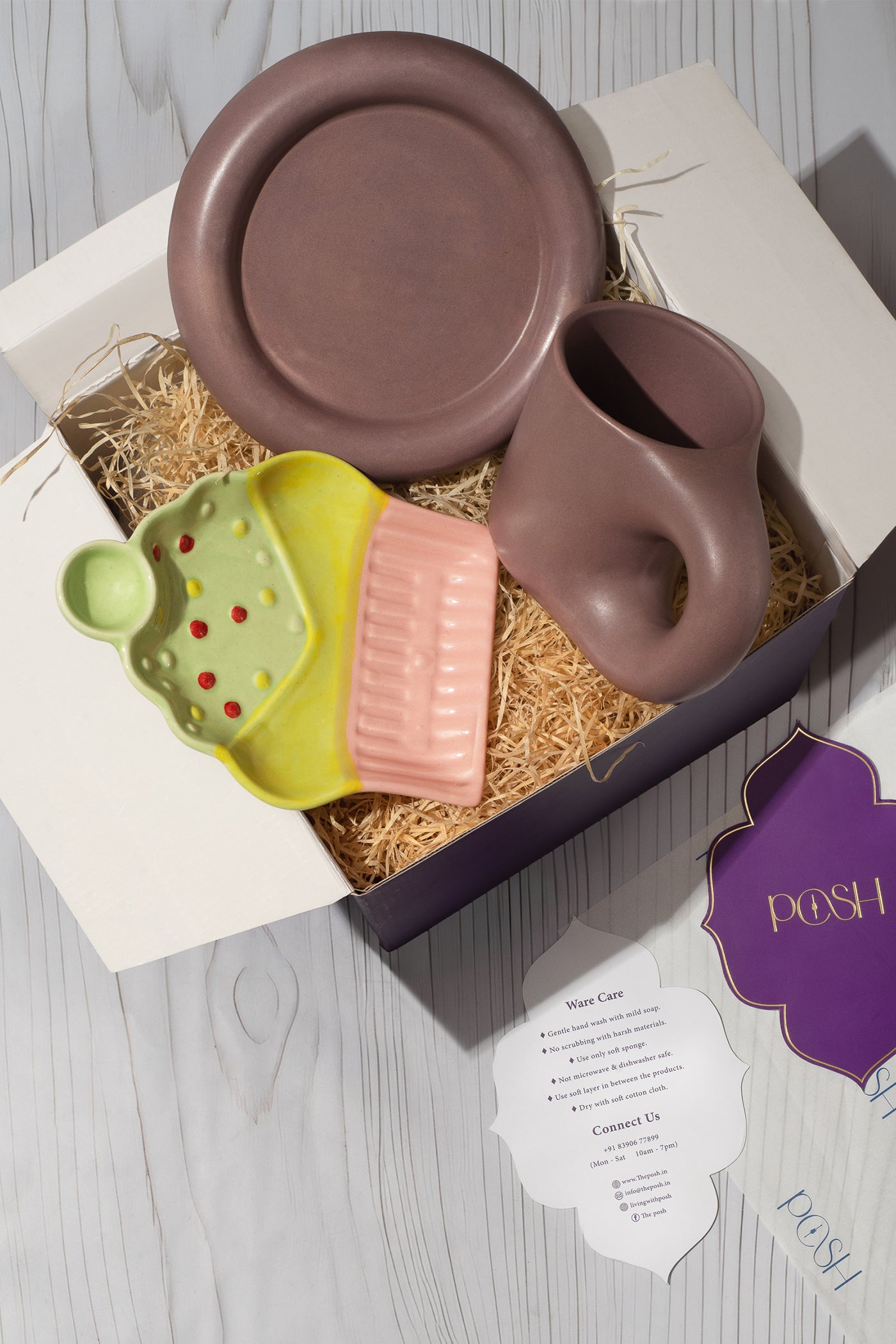 Rakhsha Bandhan Gift Hamper Bubble cup & saucer With Muffn Platter