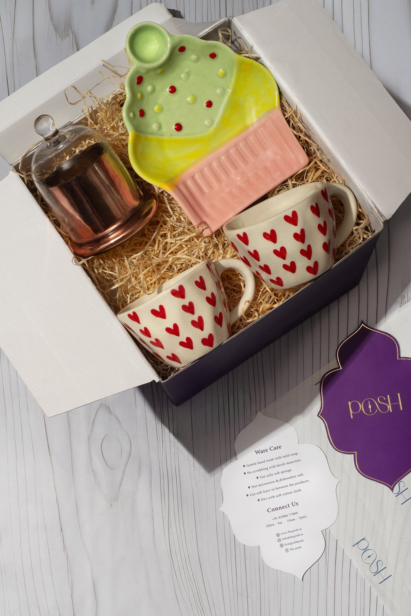 Rakhsha Bandhan Gift Hamper set of 2 Cups
With Muffn Platter