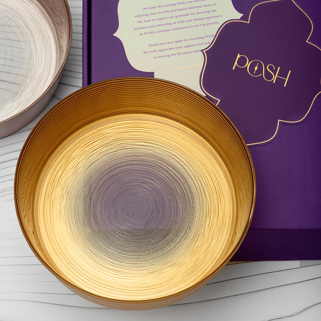 Classic Serving Bowl ( Gold )