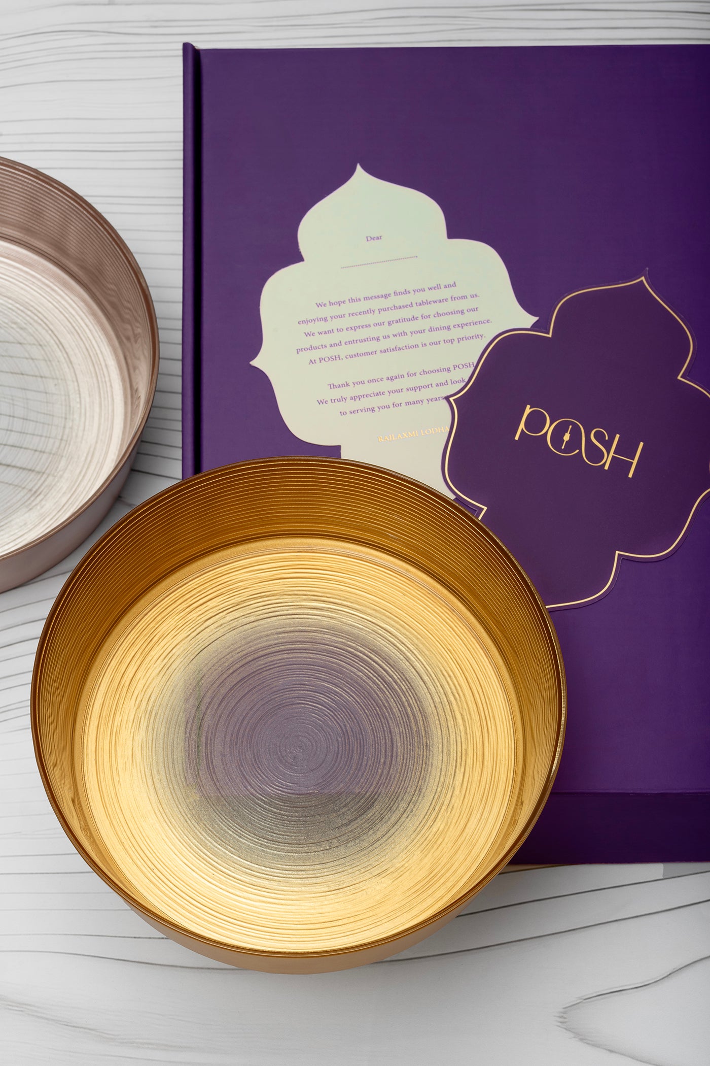 Rakhsha Bandhan Gift Hamper Classic Serving Bowl
(Gold )