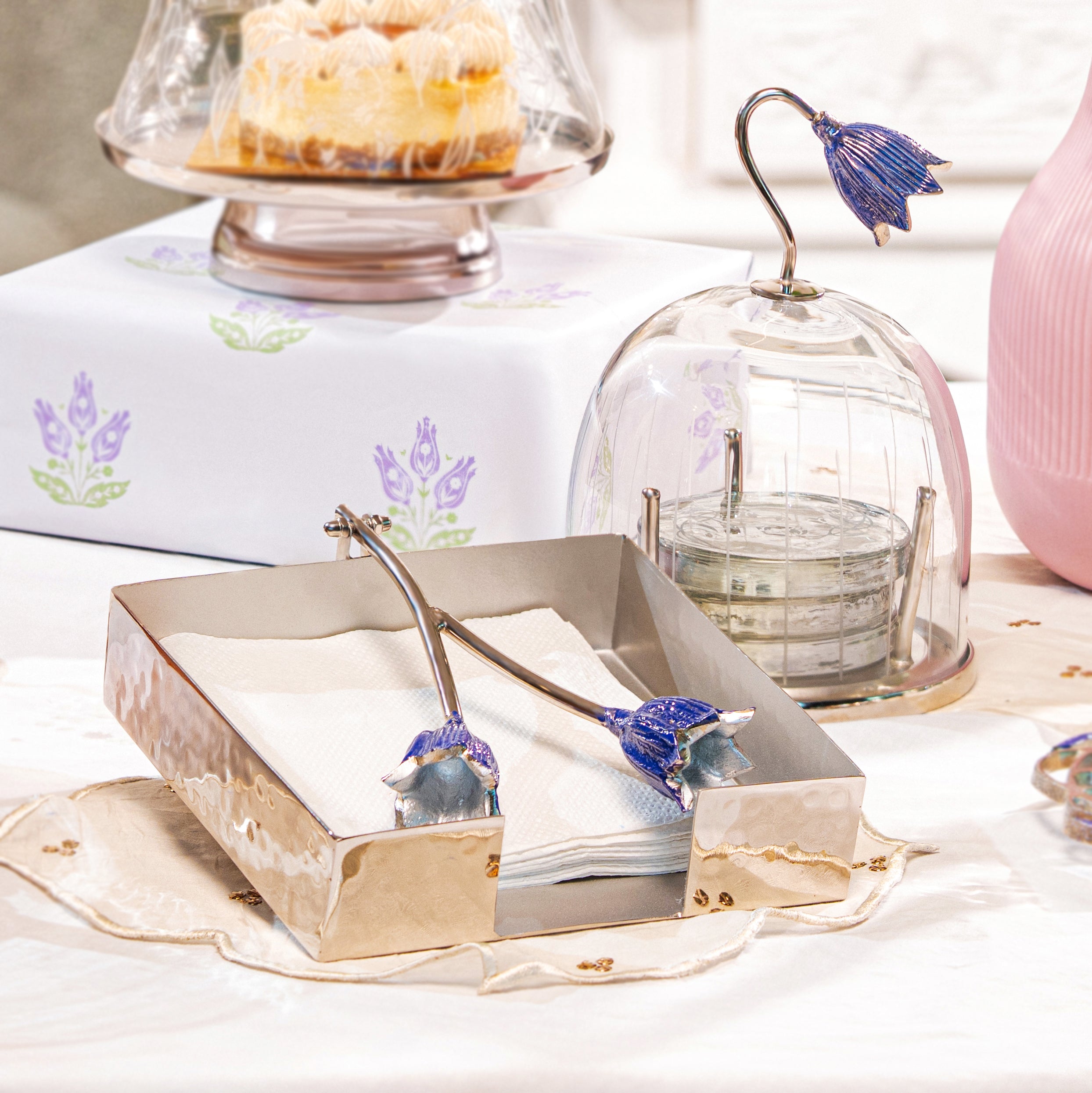 Tulip Coaster holder and Tissue holder - Gifting