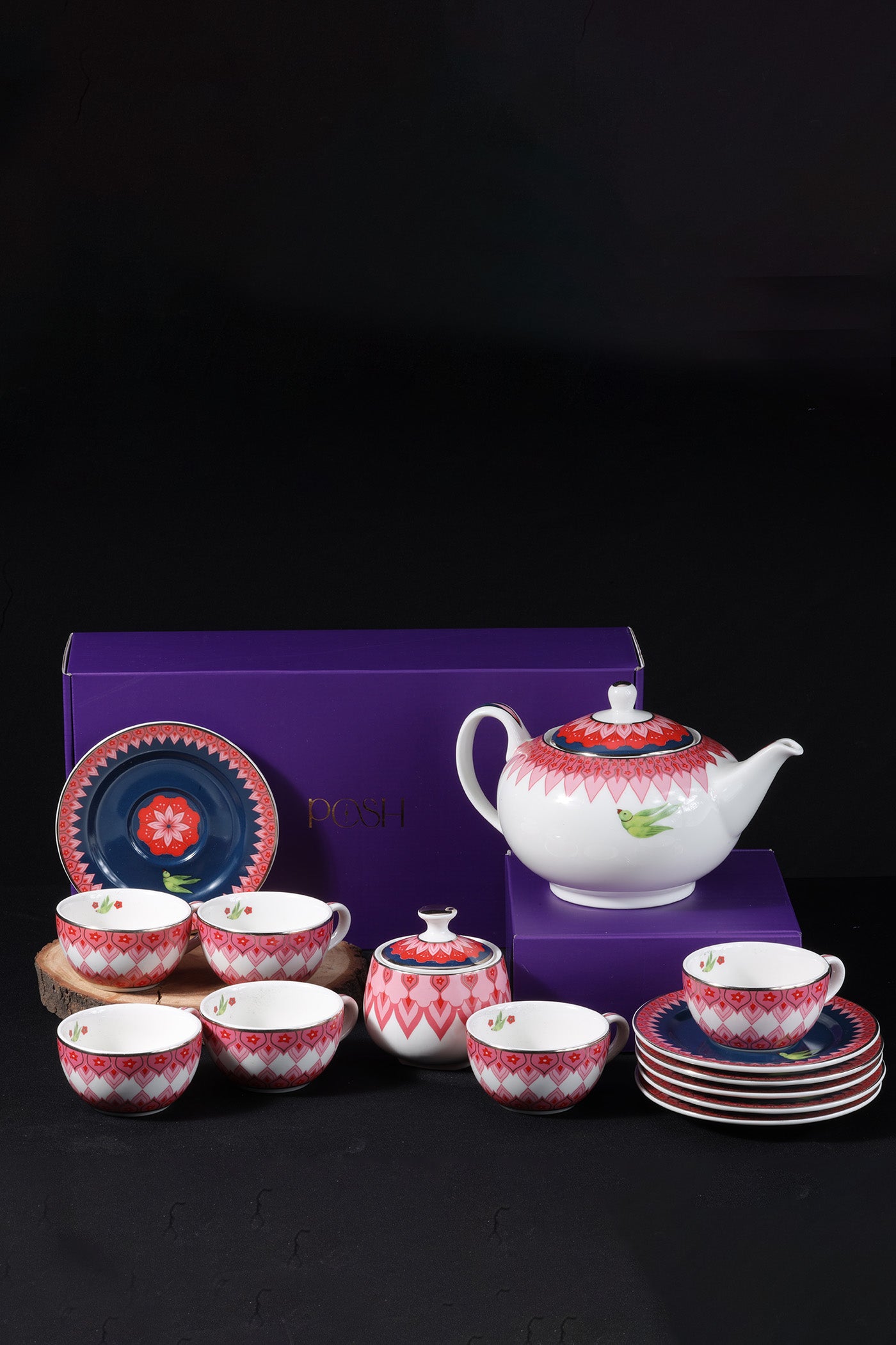 Rakhsha Bandhan Gift Hamper Mausam Tea Set. 
( set of 14 )