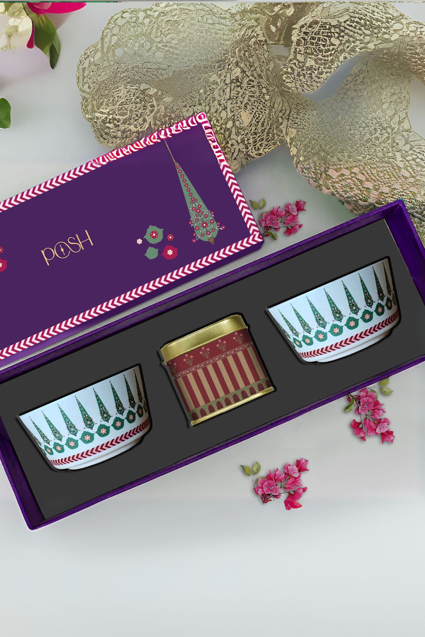 Rakhsha Bandhan Gift Hamper 2 Snack Bowls ,1 Chocolate Box